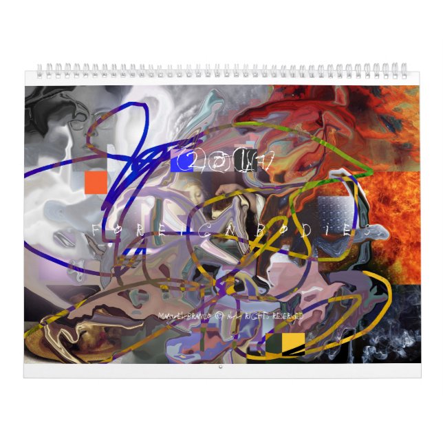 2017 Digital-Abstraktionen KUNST-KALENDER Kalender (Titelbild)