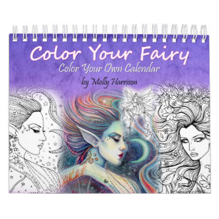 2017 Fee-Farbton-Kalender-erwachsener Farbton Kalender