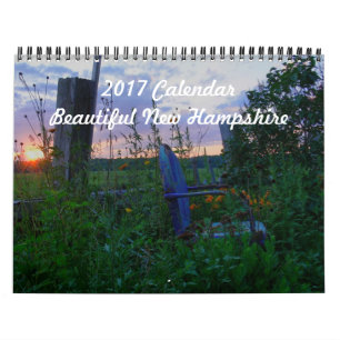 2017 Kalender - New Hampshire