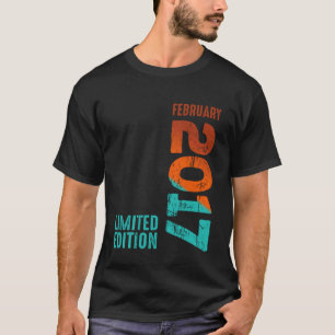 2017 limitierte Auflage 2017 Februar 2017 Jahr 201 T-Shirt