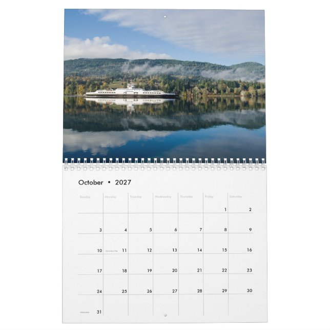 2017 Salz-Frühlings-Insel-Kalender Kalender (Okt 2027)