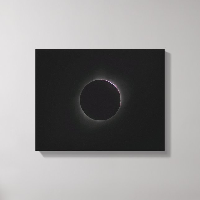 2017 Solar Eclipse - Chromosphäre Leinwanddruck (Vorderseite)