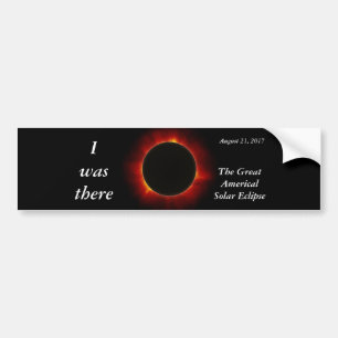 2017 Solar Eclipse "I was there" Edition Autoaufkleber