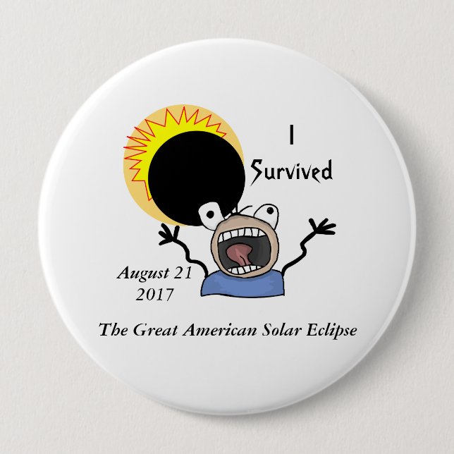2017 Solar Eclipse Survival Edition Button (Vorderseite)