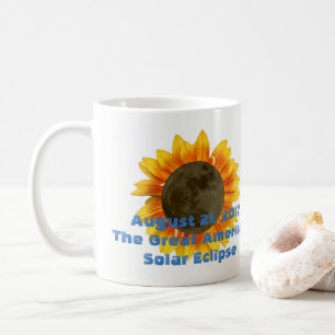 2017 Sonnenfinsternis, Sonnenblume-Ausgabe Kaffeetasse