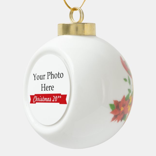 ~ 2017 stellen Ihr eigenes Foto her Keramik Kugel-Ornament (Rechts)