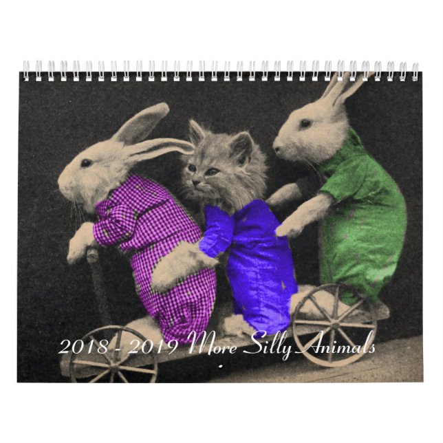 2018 - 2019 albernere Tiere Kalender (Titelbild)