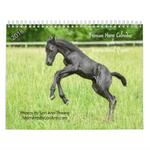 2018 calendriers frisons inspirés de cheval