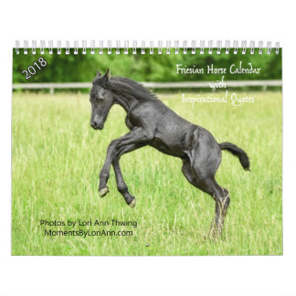 2018 calendriers frisons inspirés de cheval