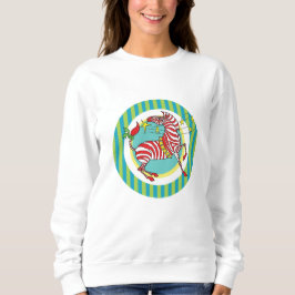 2018 Feiertags-Süßigkeit CaneZebra Sweatshirt