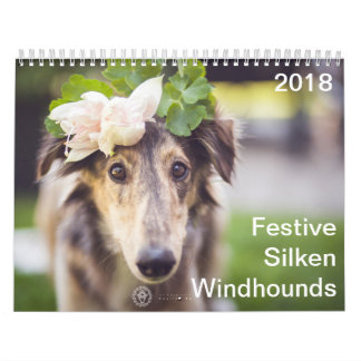 2018 festliches seidenes Windhounds Kalender