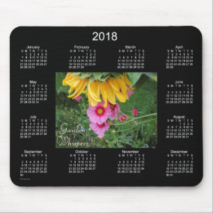 2018 Garten-Flüstern-Kalender durch Janz Mousepad