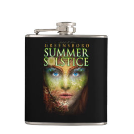 2018 Greensboro Summer Solstice Festival Keepake Flachmann