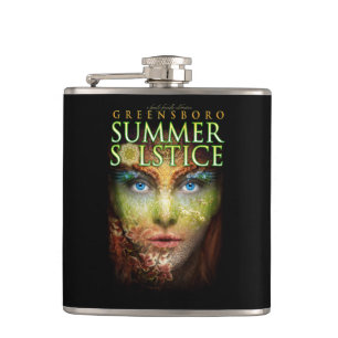 2018 Greensboro Summer Solstice Festival Keepake Flachmann