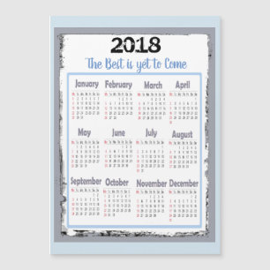 2018 Kalender-Magnetkarte für Ihren Kühlschrank Magnetkarte