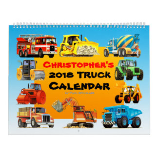 2018 Kinderbau-LKW-Kalender Kalender