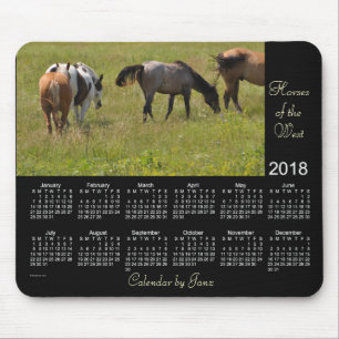 2018 Pferde des Westkalenders durch Janz Mousepad