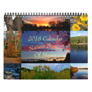 2018 scènes de nature de calendrier du Maine