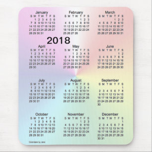 2018 Schimmer-Großdruck-Kalender durch Janz Mousepad