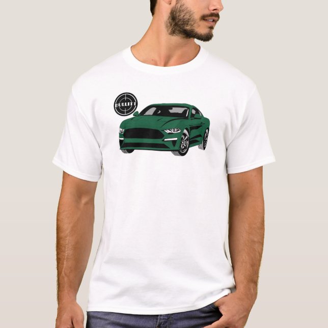 2019 2020 Bullitt Mustang T-Shirt (Vorderseite)