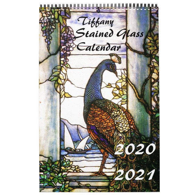 2019 2020 Calendrier naturel de la vitre de Tiffan (Protection)