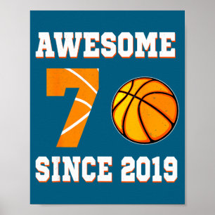2019 Basketball 7 seit Jahren alt Poster