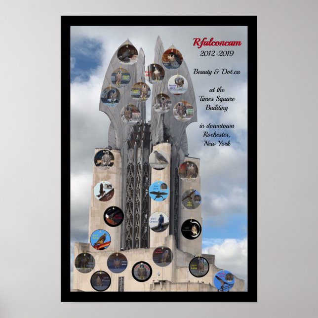 2019 Beauté et Dot.ca 13x19 Poster à Time Carré (Devant)