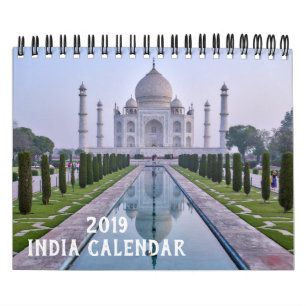 2019 couleurs et architecture de calendrier de
