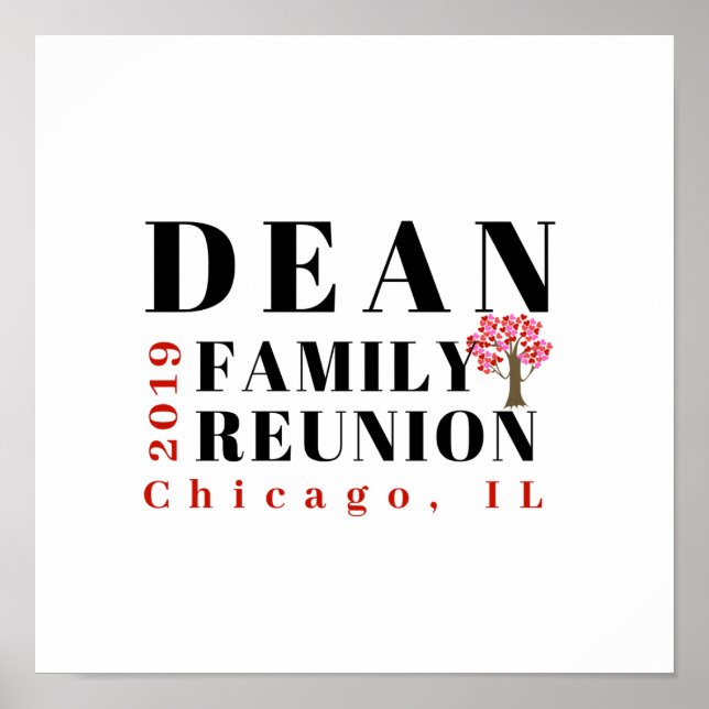 2019 Dean Family Wiedersehen Poster (Vorne)
