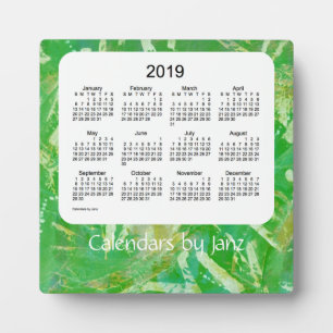 2019 Green Tracks Desk Calendar von Janz Fotoplatte