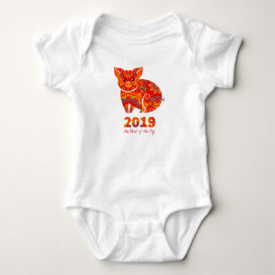 2019-jährig vom SCHWEIN Baby Strampler