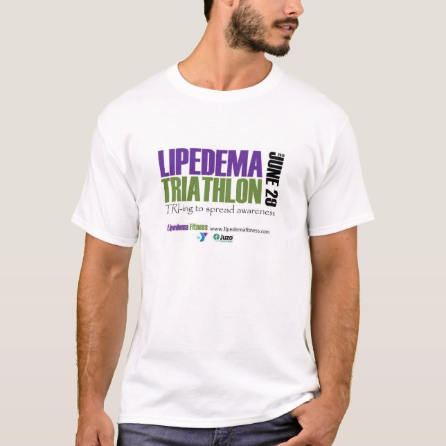 2019 Lipedema Triathlon - Männer T-Shirt (Vorderseite)