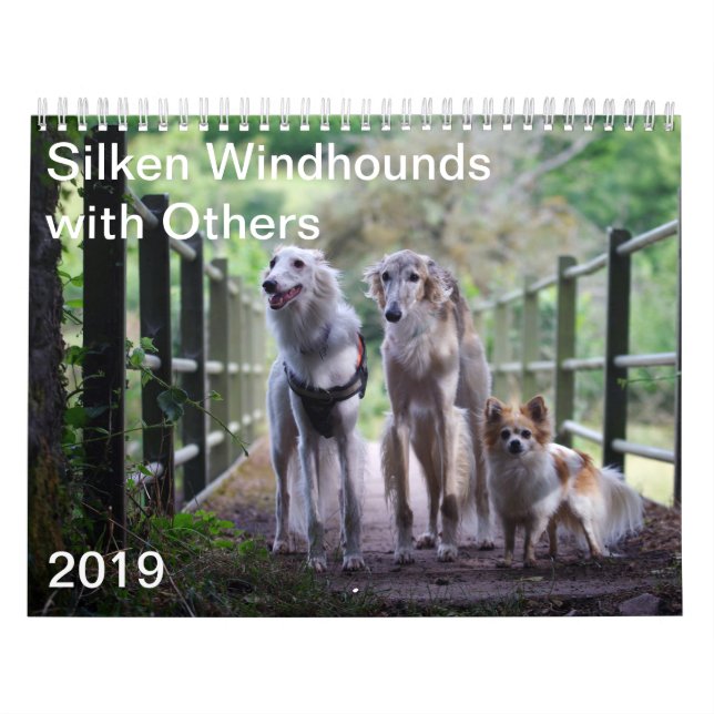 2019 seidenes Windhounds mit anderen Kalender (Titelbild)