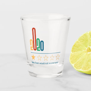 2020 1 Stern würde kein neues Jahr empfehlen Schnapsglas