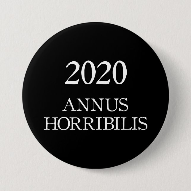 2020 Annus Horribilis Lateinisches schreckliches J Button (Vorderseite)