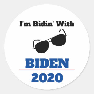 2020 bin ich mit Biden zusammen Runder Aufkleber