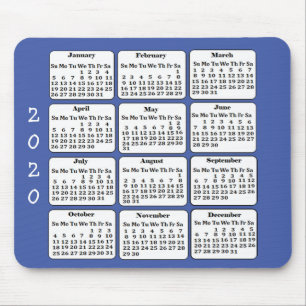 2020 Calendar Custom Color Office-Maus-Pad Mousepad