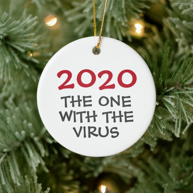 2020 das Jahr mit dem Virus Weihnachtsschmuck (Baum)