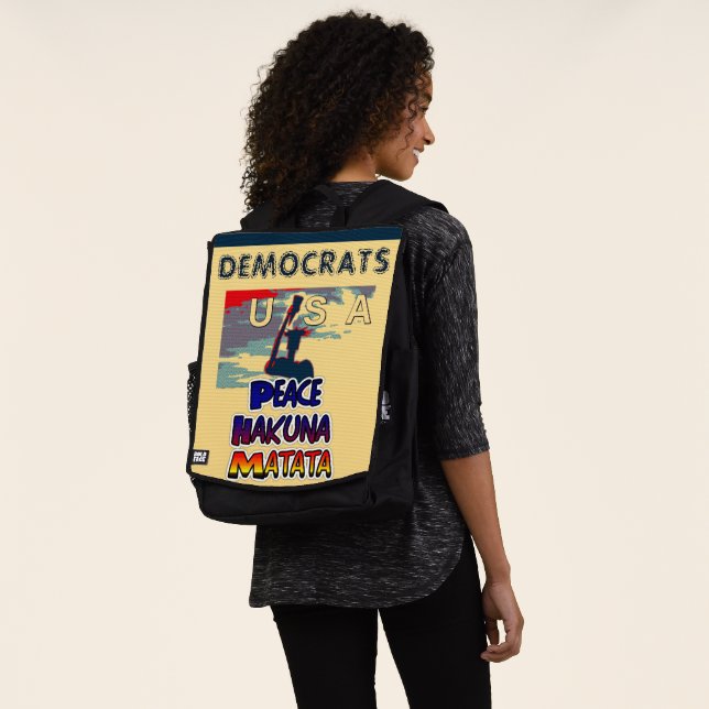 2020 Demokraten für den Frieden in den USA Rucksack (Ausgewaschen)