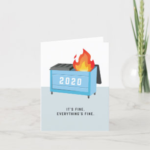 2020 Dumpster Fire Feiertagskarte