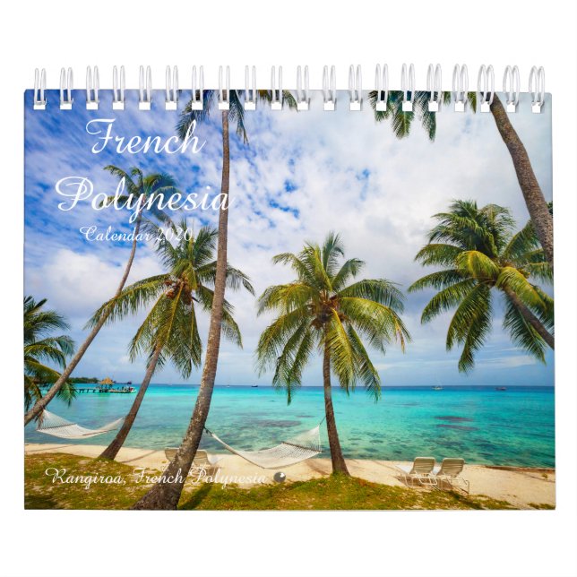 2020 Französische Polynesien-Souvenirkalender Kalender (Titelbild)