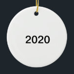 2020 Funny Simple Schlicht Nothing Covid Weihnacht Keramik Ornament<br><div class="desc">Jeder weiß,  dass 2020 wegen Covid-19 das Jahr der "Chance" war,  als alle nichts taten und niemand irgendwo hin ging. Dieses schlichte Ornament sagt alles.</div>