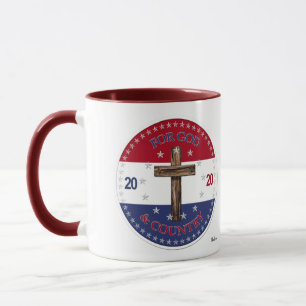 2020 Für Gott und Land Kreuz Tasse