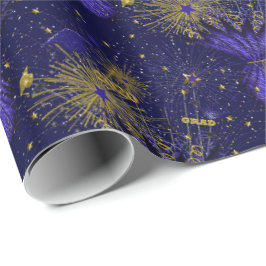 2020 Grad Center-Stück-Dark Blue-Gift Wrapping Geschenkpapier