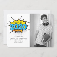 2020 GRAD PARTY Comic Buch Typografie Spaß Absolve