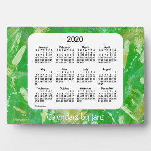 2020 Green Tracks Desk Calendar by Janz Fotoplatte