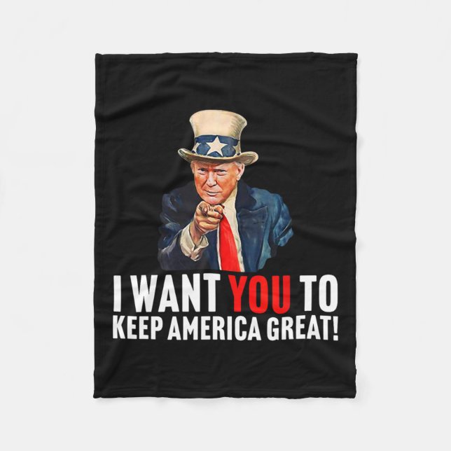 2020 - Ich Wollte Ihnen, Amerika groß Behalten - O Fleecedecke (Vorderseite)