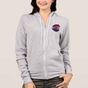 2020 Ihre Stimme zählt Cross und American Flag Hoodie