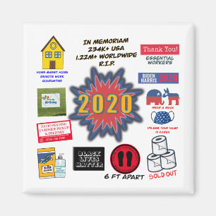 2020 in Memoriam   Weihnachten in Quarantäne Magnet