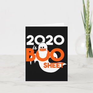 2020 ist Boo-Blatt-Geister-Halloween  Karte